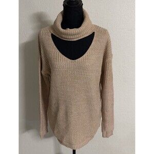 Another Story  Women’s  Sweater Cozy Cowl Neck Brown Size Small